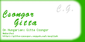 csongor gitta business card